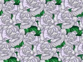 Wedding Rose Seamess Pattern vector