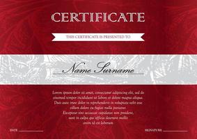 Certificate and diploma template vector