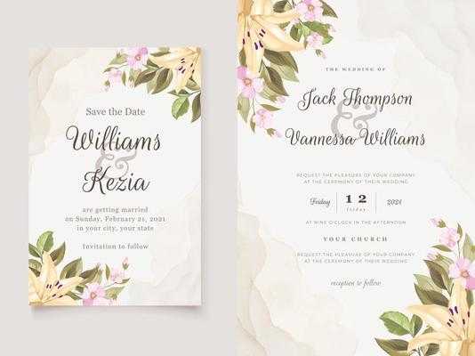 Download Floral Wedding Invitation Template