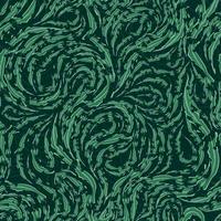 Seamless vector pattern of smooth green flowing lines with torn edges