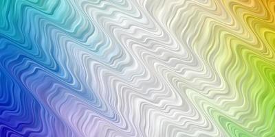 Light Multicolor vector pattern with curves.