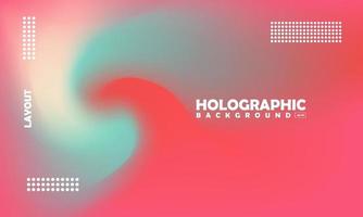 Abstract Blurred Holographic Gradient effect Background vector