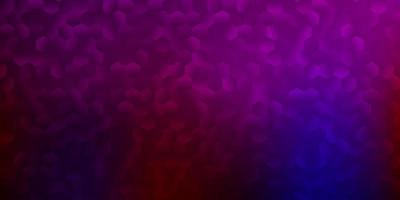 Dark blue, red vector pattern with hexagons.