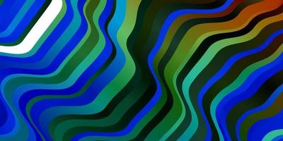 Dark Multicolor vector template with lines.