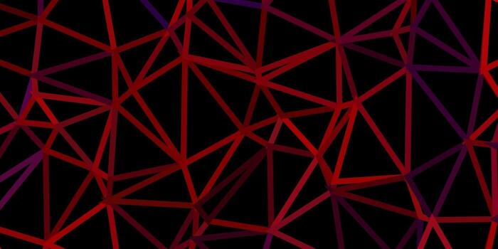 Dark blue, red vector gradient polygon layout.