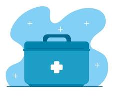 first aid kit equipment icon vector