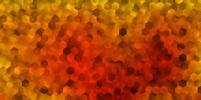 Dark yellow vector template in a hexagonal style.