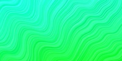 Light Green vector template with curved lines.