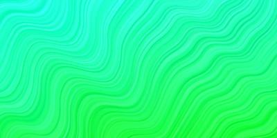 Light Green vector template with curved lines.