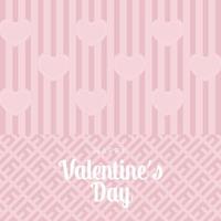 Pattern of love for valentine's day greetings vector