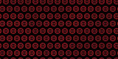 Dark Orange vector backdrop with mystery symbols.