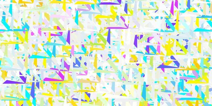 patrón de vector multicolor claro con formas poligonales.