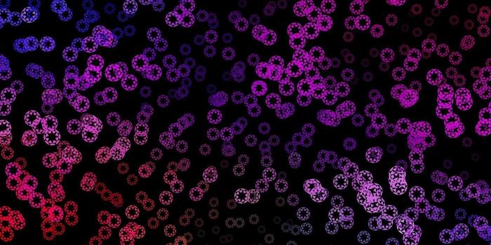 Dark multicolor vector pattern with spheres.