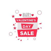 Elegant happy valentine day post for promotion vector