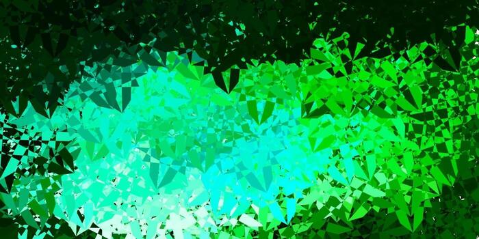 Light Blue, Green vector texture with random triangles.