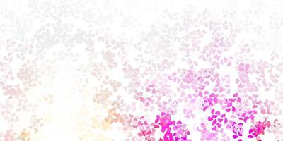 Light pink vector background with random forms.