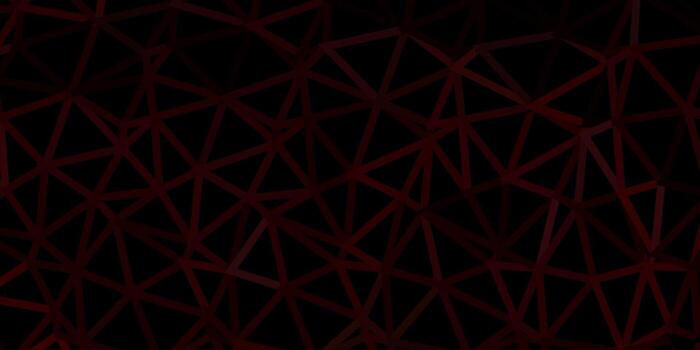 diseño de polígono degradado vectorial rojo oscuro. vector