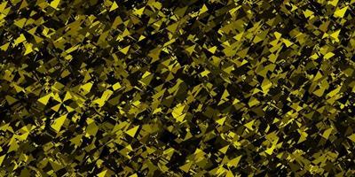 Dark green, yellow vector background with polygonal forms.