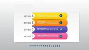 Creative concept 4 options infographic with place for your text. vector