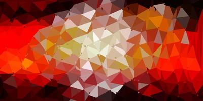 Dark orange vector gradient polygon design.