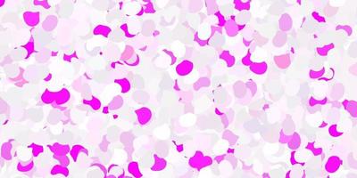 Light purple, pink vector backdrop with chaotic shapes.