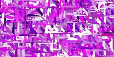 Light purple, pink vector texture with random triangles.