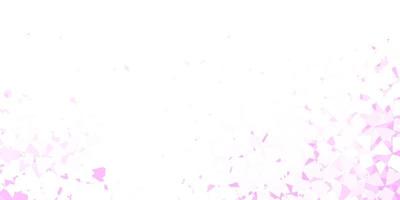 Light purple, pink vector pattern with polygonal shapes.