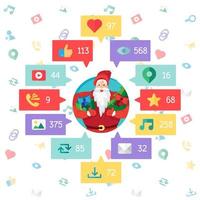 Web Virtual Socail Network vector