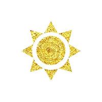 Gold triangle sun vector