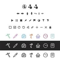 Web App Icons vector