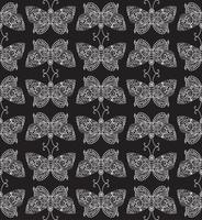 Steampunk butterfly seamless pattern vector