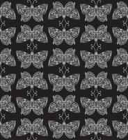 Steampunk butterfly seamless pattern vector