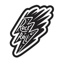 Rock and Roll Lettering vector