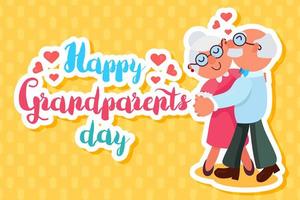 Happy Grandparents Day vector