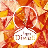 banner de celebración de feliz diwali vector