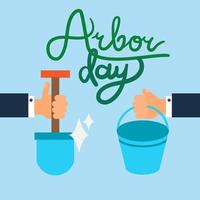 Arbor Day Greeting vector