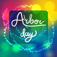 Arbor Day Greeting vector