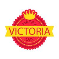 Happy Victoria Day Sticker vector