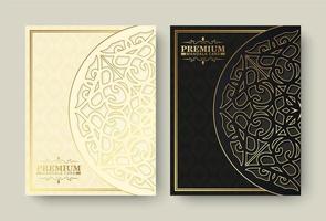 Luxury Premium mandala menu design vector