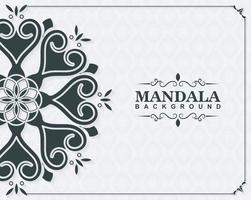 plantilla de diseño de fondo ornamental mandala decorativa vector