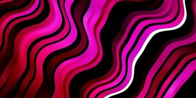 Dark Pink vector background with lines.