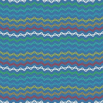 Fabric abstract ethnic pattern, vector illustration style seamless pattern.