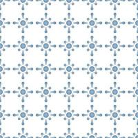 Fabric abstract ethnic flower pattern, vector illustration style seamless pattern.