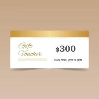 Awesome  Gift Voucher Design Template vector