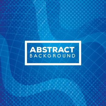 blue geometric and abstract background with waves vector