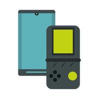 teléfono inteligente con dispositivos de videojuegos vector