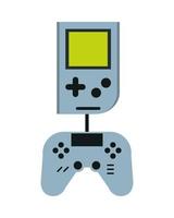 portable video game with controller vector