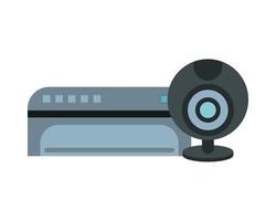 webcamera device hardware isolated icon vector