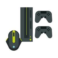 video game console with controls vector