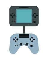 portable video game with controller vector